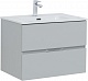 Aquanet Мебель для ванной Алвита New 70 2 ящика подвесная серая матовая – картинка-19
